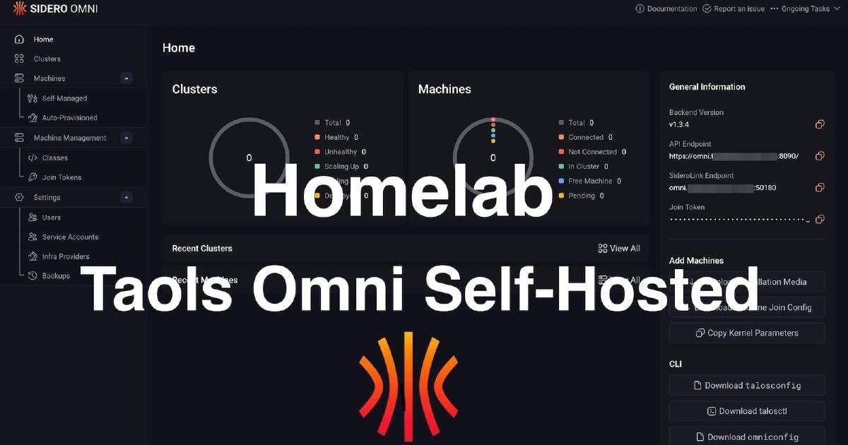 Enterprise Kubernetes at Home - A Guide to Installing Talos Omni